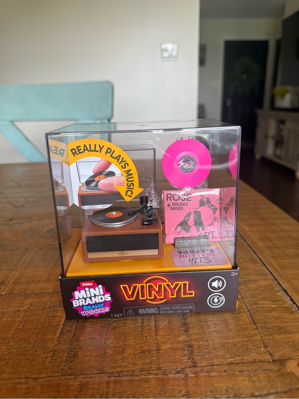 NEW Zuru Mini Brands Vinyl Toy Record Player Really Works Sealed Ready To Ship